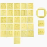 MOLDE PARA EJETOR MAX LETRAS C/29 PECAS - 15292