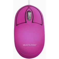 MOUSE OPTICO USB ROSA MO304 MULTILASER U - 14187