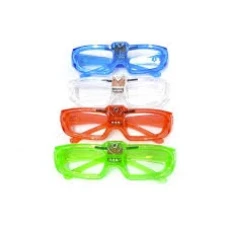 OCULOS FESTA COM LED SILVER PLAST - 13681