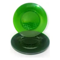 PRATO ACRILICO 21CM RED VERDE C/10 - 14596