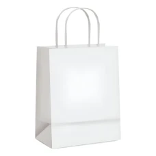 SACOLA PAPEL BRANCO M CROMUS-C/50 - 15018