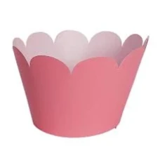 SAIA WRAPPER PRA CUPCAKE ROSA C/12 - 14507