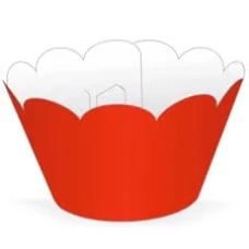 SAIA WRAPPER PRA CUPCAKE VERMELHO C/12 -14506