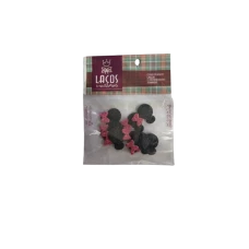 EVA ORELHA LAÇO ROSA COM 10 - 8531 