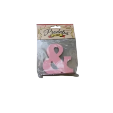  MÚSICA GLITTER MDF 9CM ROSA PLANET TOY - 7291