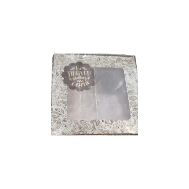 CAIXA PAPEL SALG/DOCE 24X24X8CM A57712-U WRA DECORADA TORTAS - 9537  