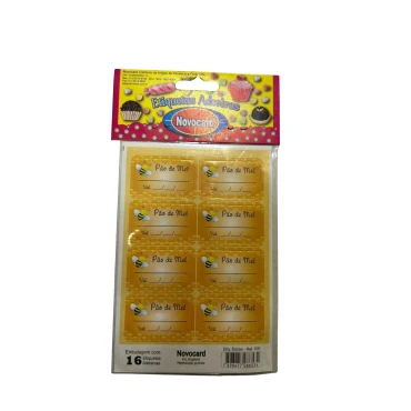  ETIQUETA ADESIVA PÃO DE MEL  NOVOCARD COM 16 - 14316
