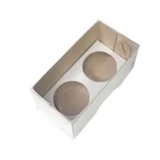 CAIXA 9,5X5,5X4 C/BERCO PARA 2DOC BRANCO - 17645