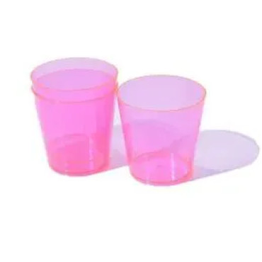 13313 - COPO ACRÍLICO PIC 040 ROSA PLASTILÂNIA COM 10