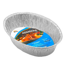  ASSADEIRA ALUMINIO DESCARTÁVEL OVAL 7L-Y70 WYDA -5100