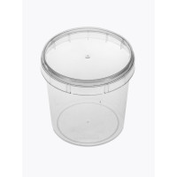 6763 - POTE REDONDO COM TAMPA 220ML PLASTILÂNIA COM 200