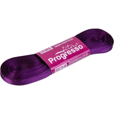 8859 - FITA DE CETIM CF001 N1 7X10CM ROXO