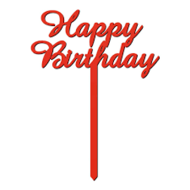 11753 - TOPO HAPPY MDF VERMELHO