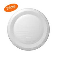 13666 - PRATO RASO BRANCO 26 CM BELLO FESTA COM 10