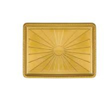 9081 - BANDEJA PLÁSTICA B85 RASA DOURADO