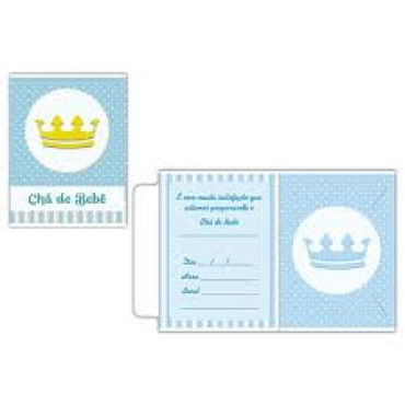 CONVITE COROA AZUL COM 10 -4261 
