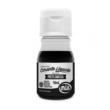 4684 - CORANTE LÍQUIDO PRETO AMEIXA 10ML MIX