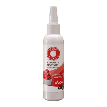  CORANTE SOFT GEL VERMELHO MARSALA 60G MAGO- 8683 