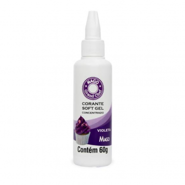 5956 - CORANTE SOFT GEL VIOLETA 60G MAGO