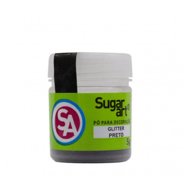 7648 - GLITTER PRETO 5G SUGAR ART
