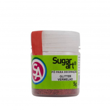 GLITTER VERMELHO 5G SUGAR ART -7650 