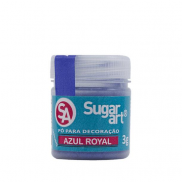 9025  PÓ PARA DECORAÇÃO AZUL ROYAL 3G SUGAR ART