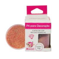 9929 - PÓ PARA DECORAÇÃO FURTACOR REFLEXO VERMELHO 10G MAGO