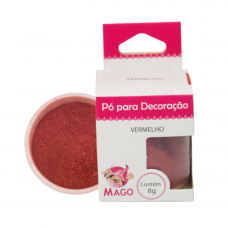 PÓ PARA DECORAÇÃO VERMELHO 8G MAGO -9546 