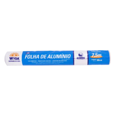  FOLHA DE ALUMÍNIO 30CMX7,5CM WYDA -1163