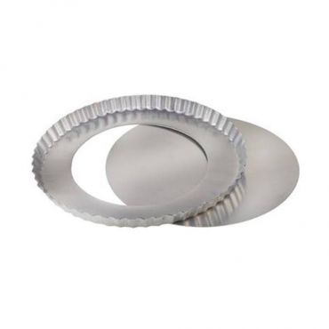 12544 - FORMA TORTA DE MAÇA FUNDO FALSO 25X3CM  DONA LELLA