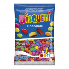 7573 - DISQUETI CHOCOLATE AO LEITE 500G DORI