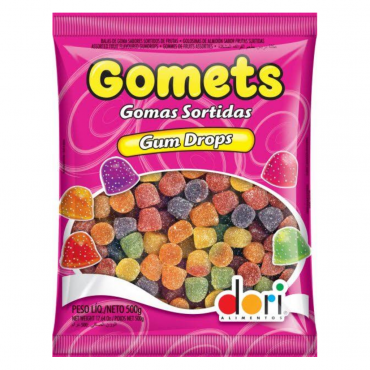7598 - BALA GOMETS GOMA SINO SORTIDAS 500G DORI