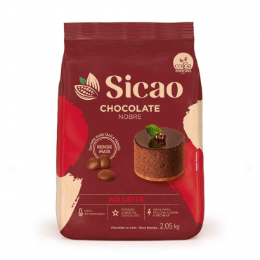 CHOCOLATE NOBRE AO LEITE EM GOTAS 2,05KG SICAO - 12633