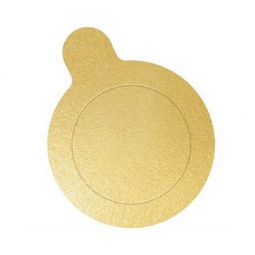 10027 - BASE PARA DOCE REDONDA OURO 10CM ULTRAFEST COM 20