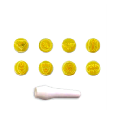  KIT CARIMBOS HEROIS AMARELO BLUE STAR -11316