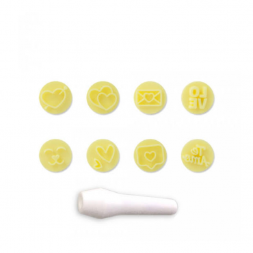 10238 - KIT CARIMBOS AMOR AMARELO BLUE STAR