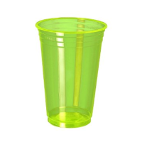 12749 - COPO CRYSTAL COLOR VERDE NEON 300ML TRIKTRIK COM 25