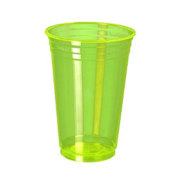 12749 - COPO CRYSTAL COLOR VERDE NEON 300ML TRIKTRIK COM 25