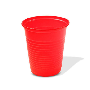 3132 - COPO DESCARTÁVEL VERMELHO 200ML TRIKTRIK COM 50