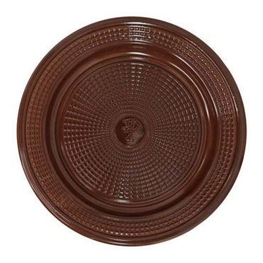 11470 - PRATO REDONDO PARA BOLO MARROM TRIKTRIK COM 1000