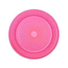 12695 - PRATO REDONDO PARA BOLO PINK TRIKTRIK COM 10