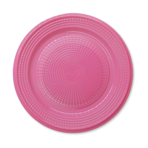 PRATO REDONDO PARA BOLO ROSA TRIKTRIK COM 10- 12696 