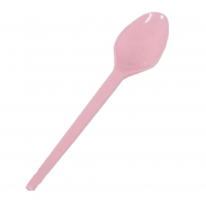 COLHER SOBREMESA ROSA BEBÊ PLASTILÂNIA COM 50 -12606 