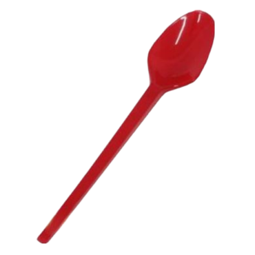 COLHER SOBREMESA VERMELHA PLASTILÂNIA COM 50 -12609