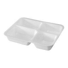 4792 - HAMBURGUEIRA ISOPOR 4 DIVISÓRIAS COM TAMPA MEIWA MO100-4 COM 10