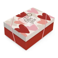 11807 - CAIXA RETÂNGULAR COM TAMPA PASSIONE M CROMUS