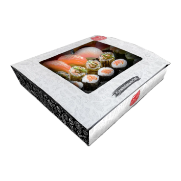  EMPALAGEM PAPEL SUSHI E COMBINADOS WRA B51811 COM 10 -9536 