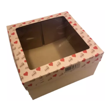 CAIXA KRAFT PERSONALIZADA COM VISOR 1213 PACKAGING -10294 