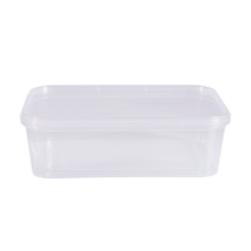  POTE RETANGULAR COM TAMPA 500ML PRAFESTA COM 10 -6442 