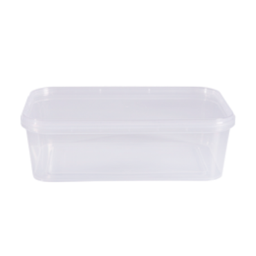 POTE RETANGULAR COM TAMPA 500ML PRAFESTA COM 10 -6442 